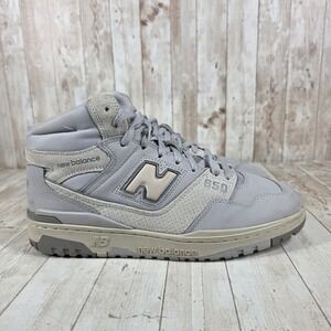 New Balance 650 Mens Light Grey Suede Leather High Top‎ Sneakers Size 10